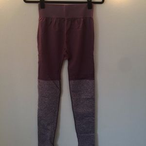 Gymshark TwoTone Seamless Leggings Purple Wash M